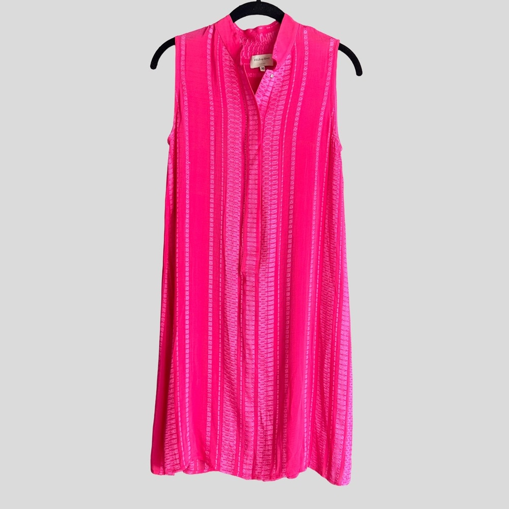 Zeus + Dione Hera Silk Blend Textured Woven Dress Size 36